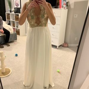 Brand new never worn floral appliqué dress